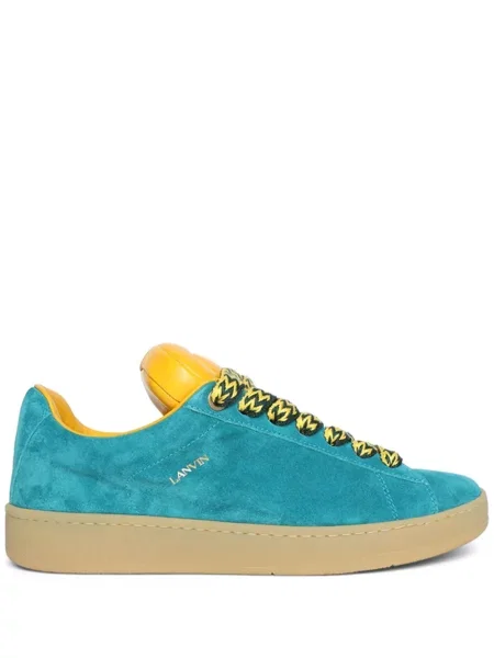 Sneakerși Lanvin din piele de căprioară albastru