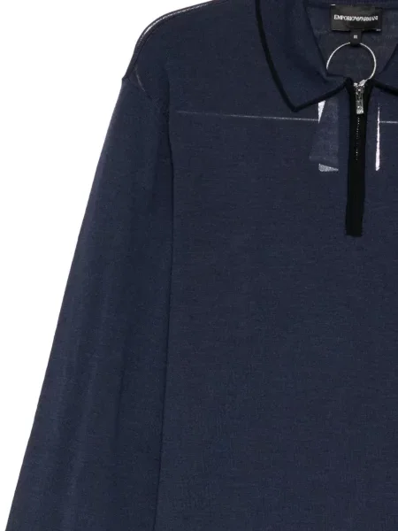 Polotričko Emporio Armani s autogramem modré