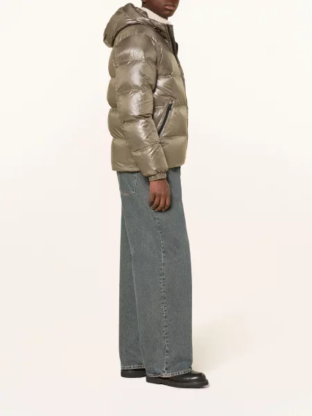 Belstaff Péřová Bunda Atlas olivová