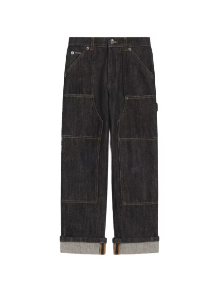 Gyerek egyenes szárú farmernadrág Dolce & Gabbana kék