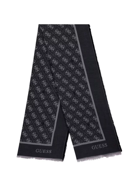 GUESS Fular gri / gri grafit negru