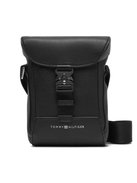 Tommy Hilfiger Crossover torbica Th Modern Flap Mini Reporter crna