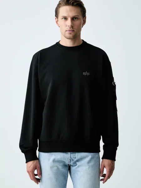 Alpha Industries hanorac pentru bărbați cu DTM Mid negru