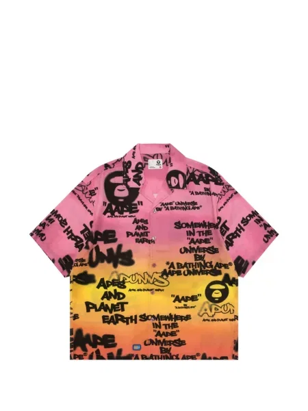 Cămașă Aape By A Bathing Ape cu imagine roz