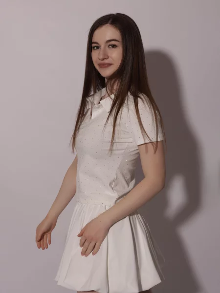 Поло Stream белое