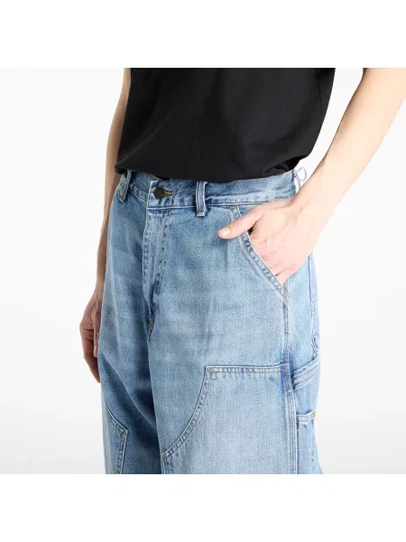 Панталони Carhartt WIP W Brandon Double Knee Pant Blue Burst Washed M синьо