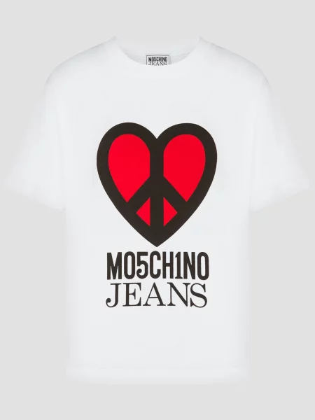 Футболка Moschino білий