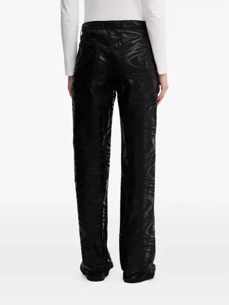 Jeansy Armani Exchange w zebrę czarne