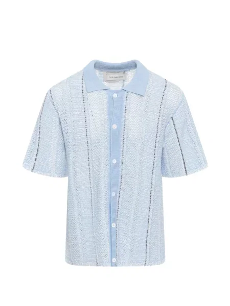Cămașă Feng Chen Wang tricotate albastru