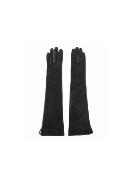 Кожаные перчатки Estro черные