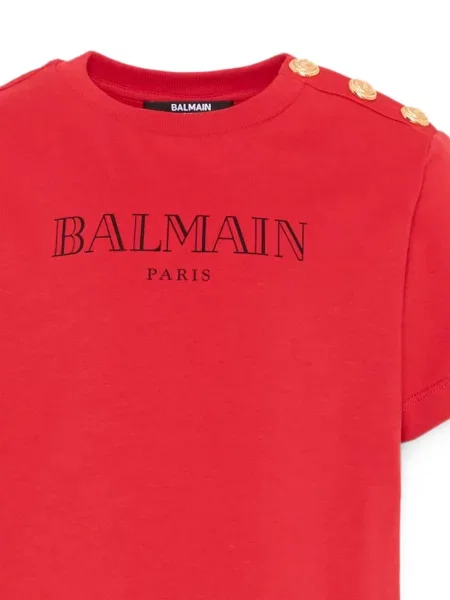 Koszulka dziecięca Balmain czerwona