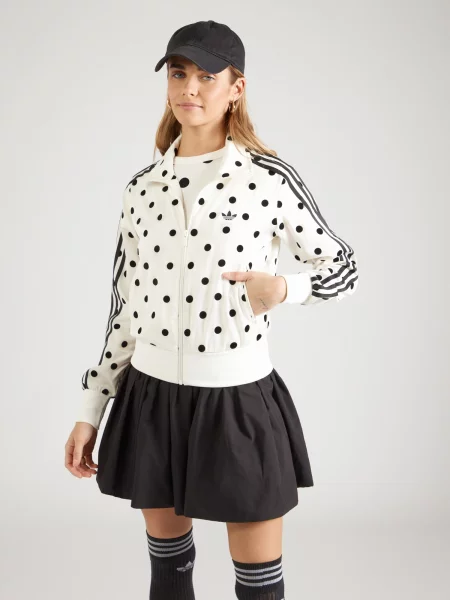 ADIDAS ORIGINALS Prechodná bunda FB čierna biela