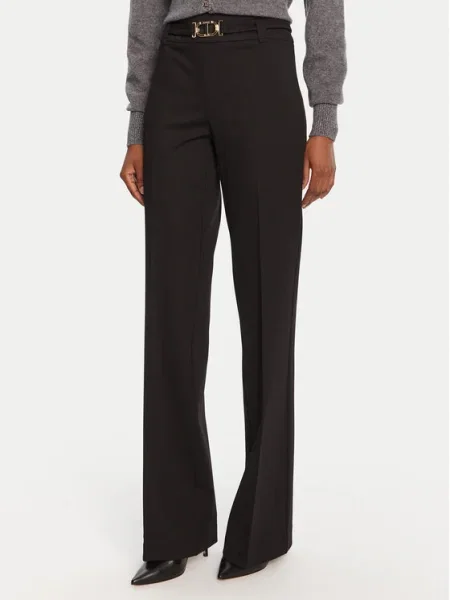 TWINSET Pantaloni din Flare Fit negru