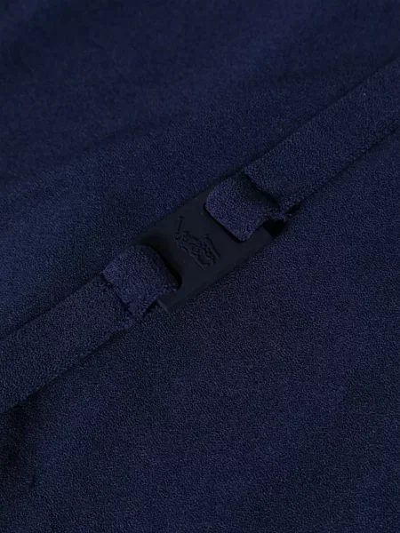 Top Polo Ralph Lauren cu dungi din material terry albastru