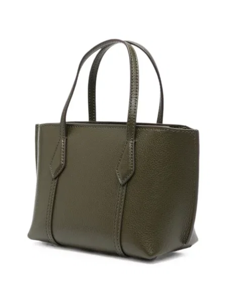 Geantă shopper Tory Burch din piele verde