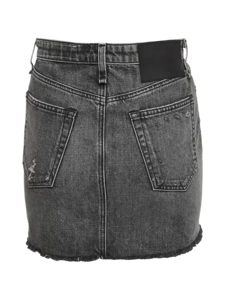 Fustă din denim Rag & Bone gri