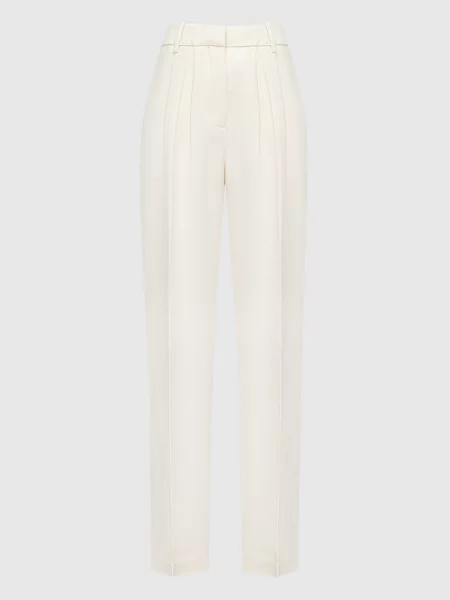 Штани з защипами Co білі