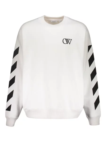 Hanorac Off-white cu dungi alb