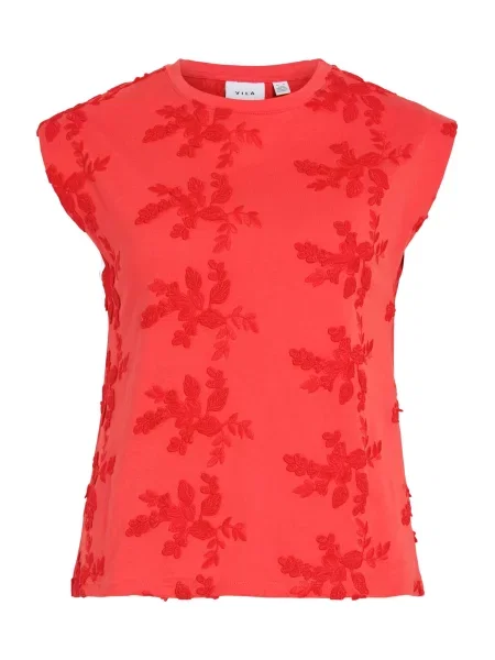 VILA Top zmeură roz