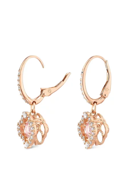 Cercei Swarovski cu model floral