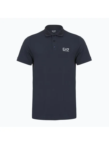 Emporio Armani polo tričko pánske s elastanom modrá