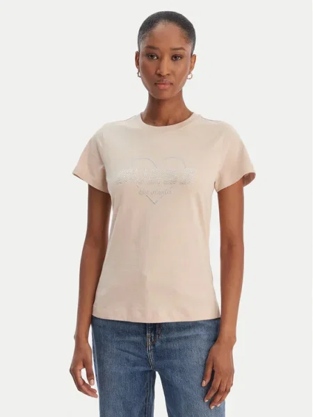 Тениска Guess бежово