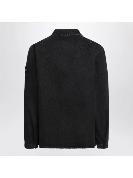 Kurtka koszulowa Stone Island z kamieniami czarna