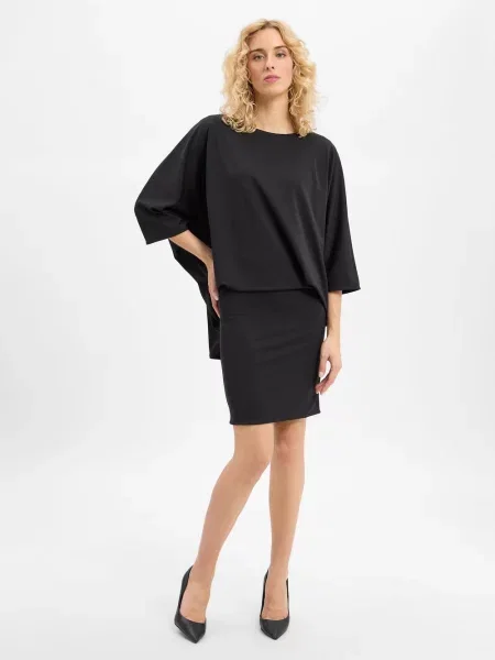 Sukienka koktajlowa o długości do kolan z okrągłym dekoltem Joop! czarna