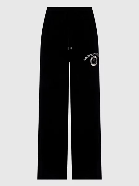 Спортивні штани з вишивкою логотипа Amiri чорні