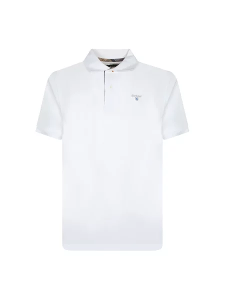 Koszulka polo Barbour biała