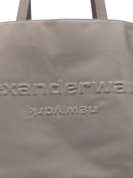 Geantă Alexander Wang din canvas gri