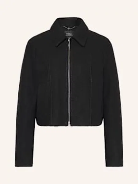 Marc Cain Żakiet Pudełkowy schwarz czarna