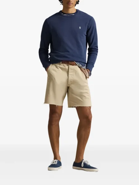 Кожени чорапи Polo Ralph Lauren с отворена пета с пейсли десен бяло