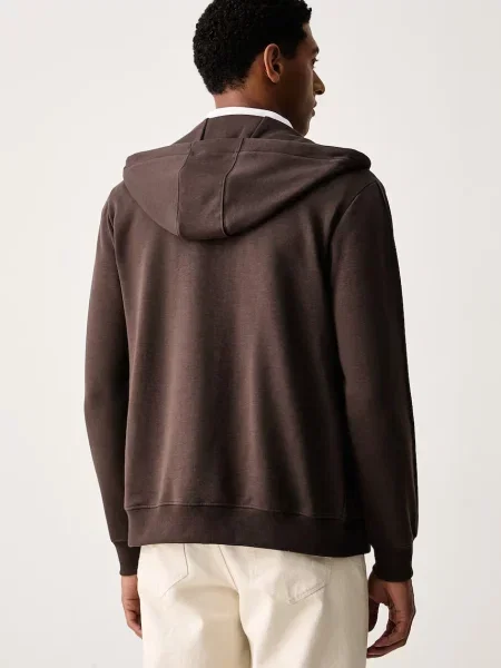 U.S. Polo Assn. кофта на застібці з капюшоном з бавовною DHM Interlock Zip