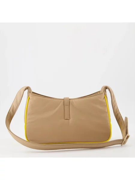 Torba crossbody Saint Laurent skórzana beżowa