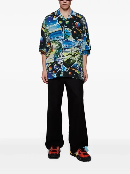 Pantaloni Nahmias plisate negru