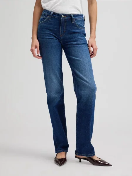 Широкі джинси Lee темно-синій сині