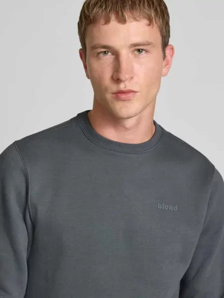 Bluza z okrągłym dekoltem i logo Blend