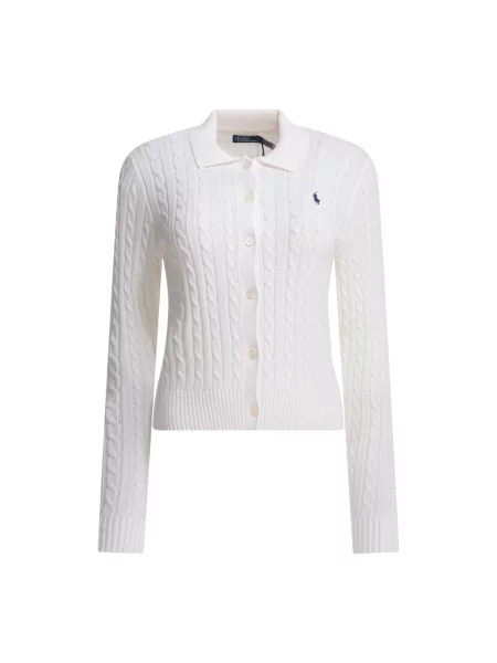 Dzianinowy kardigan Polo Ralph Lauren biały
