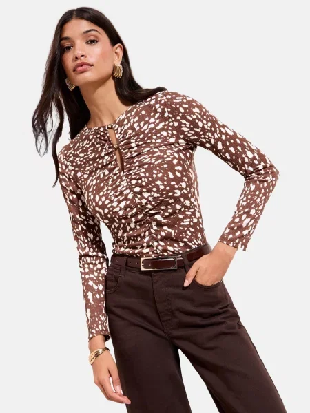 Friends Like These Bluză ciocolatiu alb