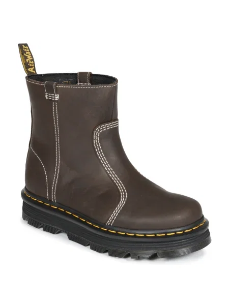 Členkové topánky Dr. Martens hnedá