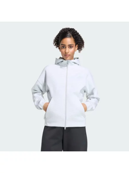 MIKINA S KAPUCÍ ADIDAS Z.N.E. FULL šedá
