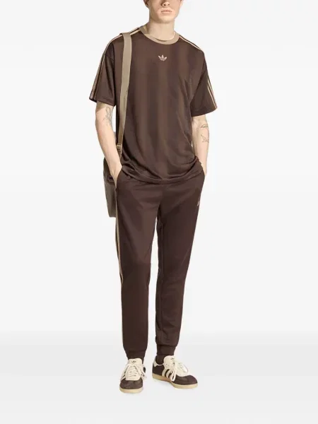 Pantaloni Adidas alergare maro