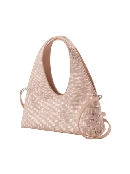 Torebka hobo Alexander Wang skórzana różowa