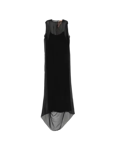 Rochie midi N°21 asimetrică negru