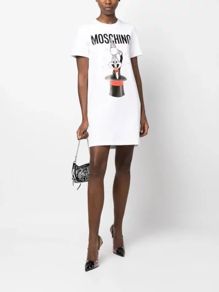 Raštuotas suknele Moschino