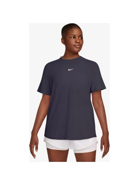 Koszulka z krótkim rękawem Nike One Relaxed Dri-FIT ciemnoniebieska XXS niebieska
