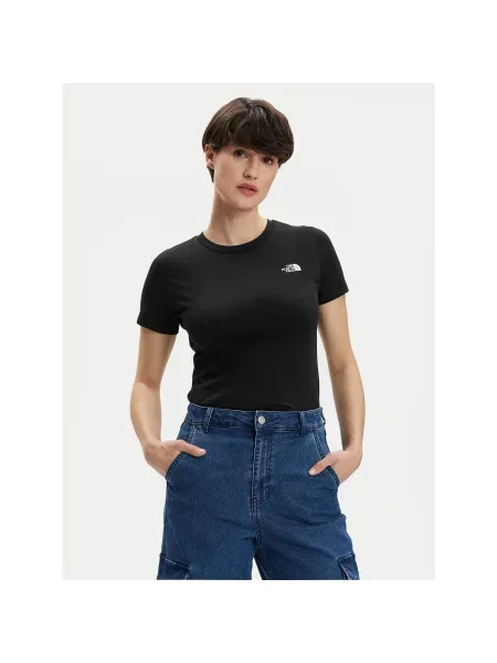 The North Face T-Shirt Simple Dome Regular Fit μαύρο