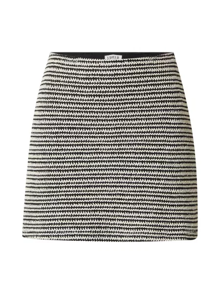 EDITED Fustă Shaila crem / negru alb