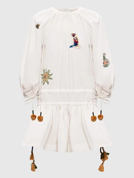 Сукня Carmine з вишивкою Alemais біла